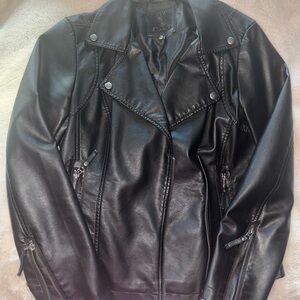 Max Studio Black Leather Jacket